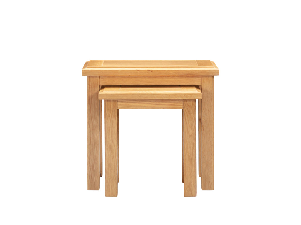 Lugano Oak Nest of Tables