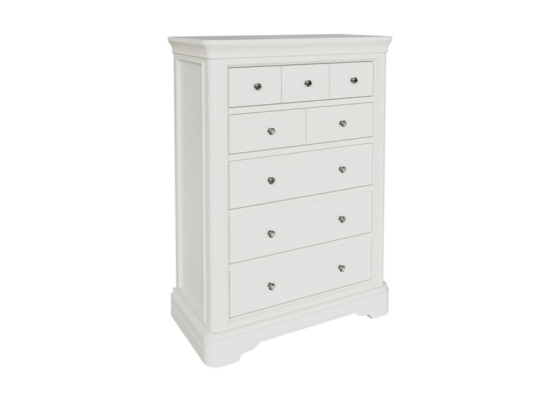 Mabel Bone Eight Drawer Tall Chest