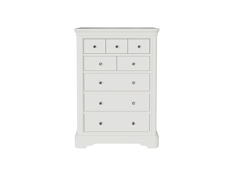 Mabel Bone Eight Drawer Tall Chest