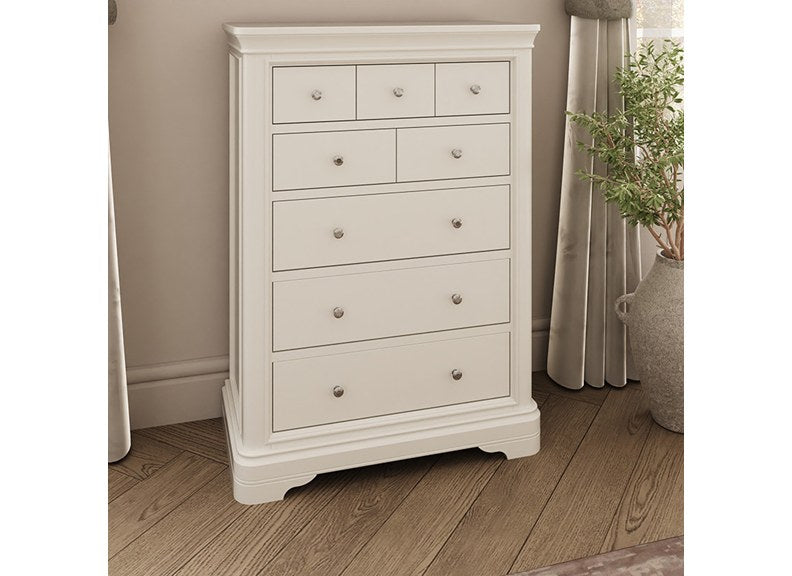Mabel Bone Eight Drawer Chest