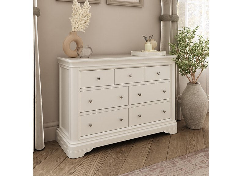 Mabel Bone Seven Drawer Chest