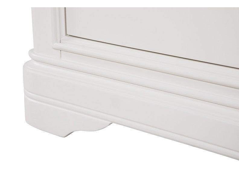 Mabel Bone Three Door Wardrobe