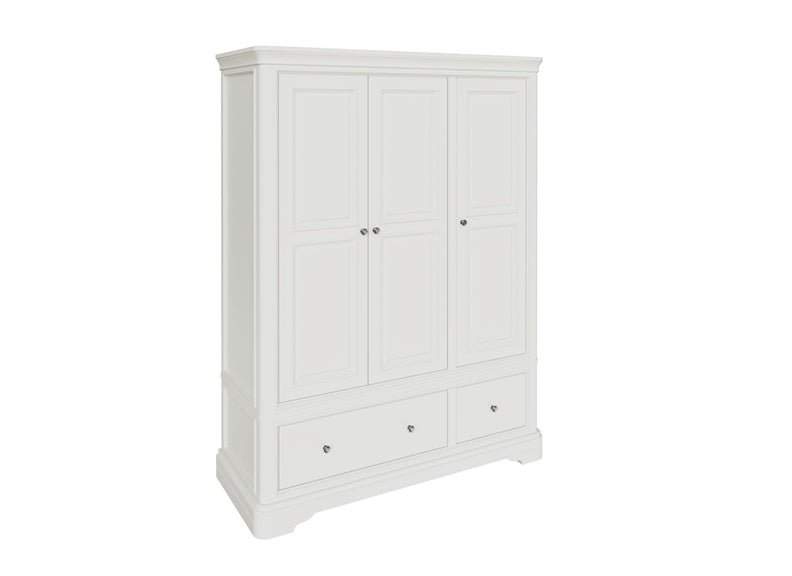 Mabel Bone Three Door Wardrobe