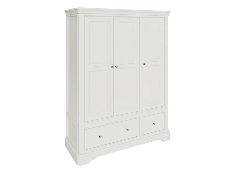 Mabel Bone Three Door Wardrobe