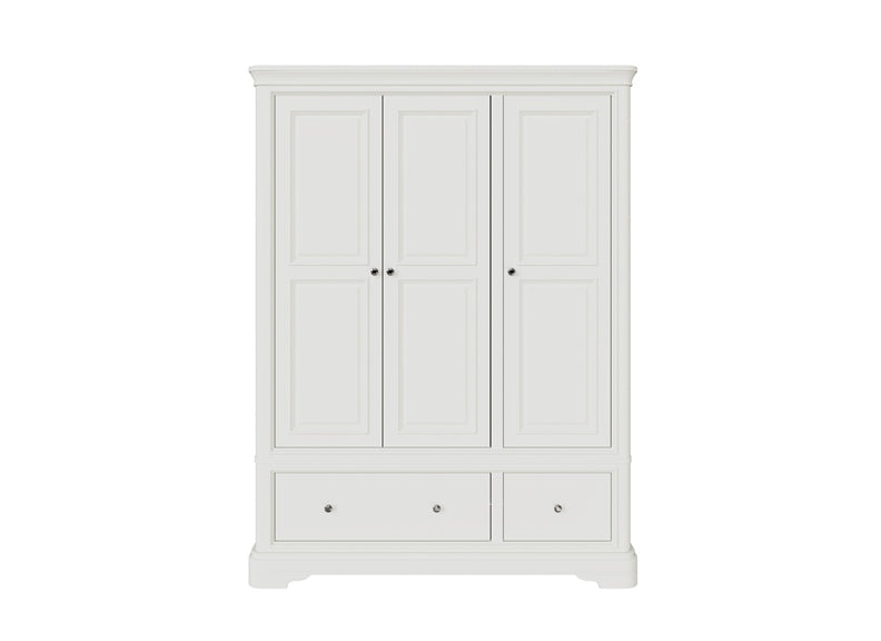 Mabel Bone Three Door Wardrobe