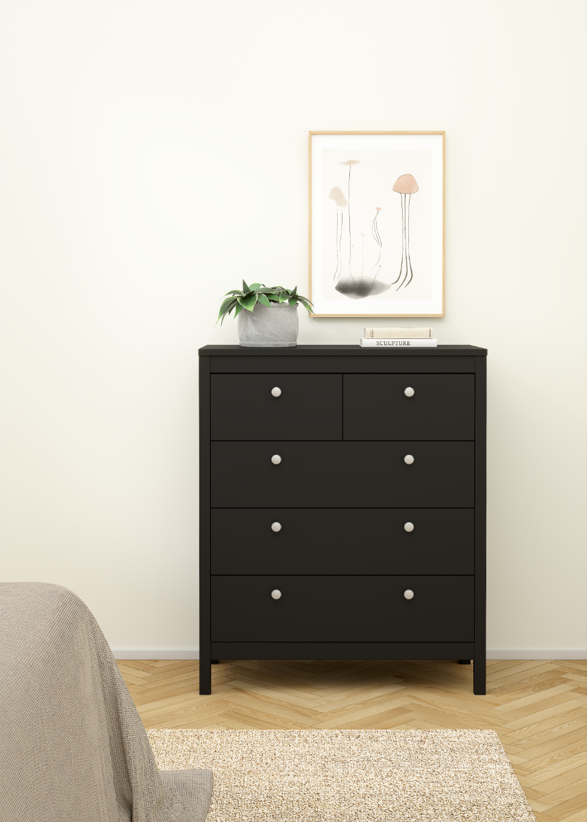 Madrid 3+2 Chest - Black
