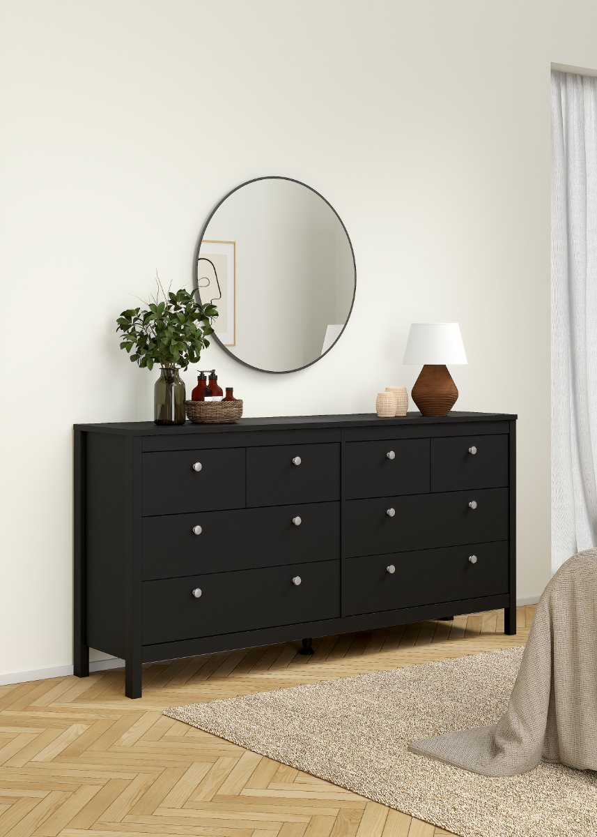Madrid 4 Over 4 Chest - Black