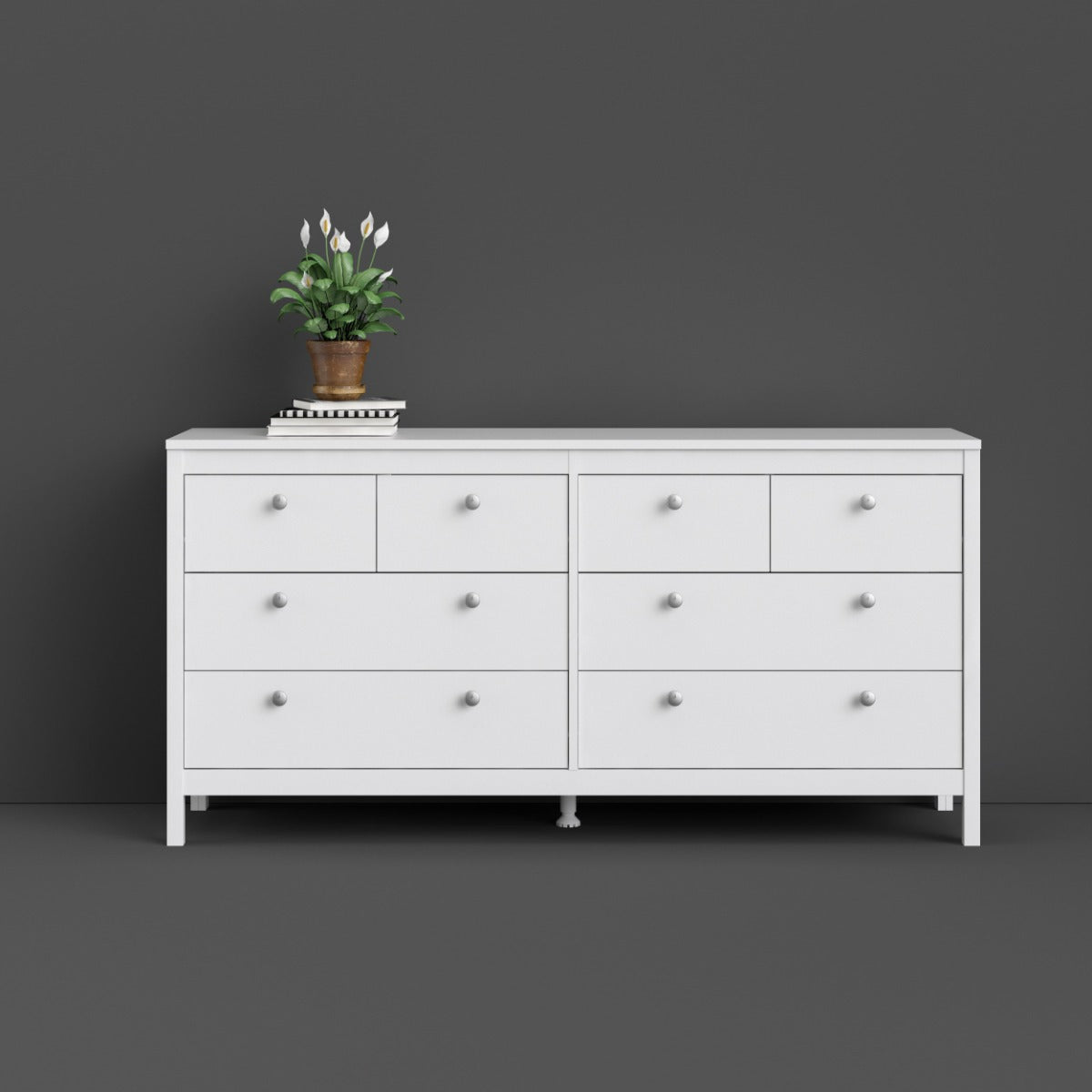Madrid 4 Over 4 Chest - White