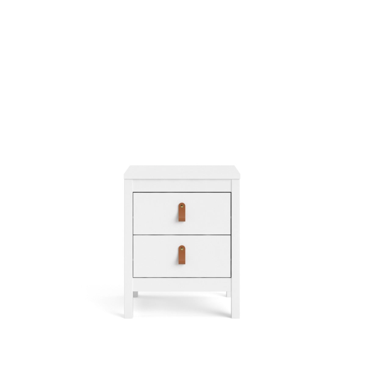 Madrid 2 Drawer Nightstand  - White