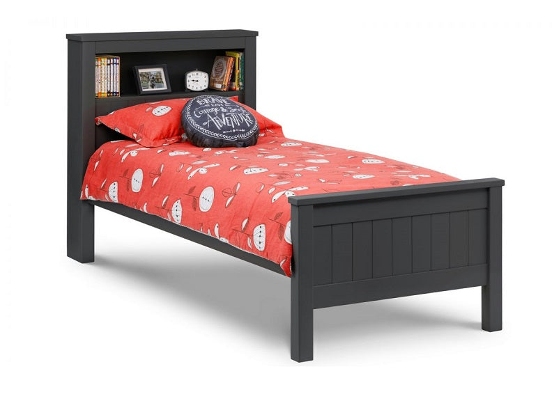 Maine Anthracite Bookcase Bed