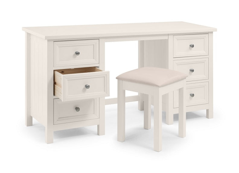 Maine Surf White Dressing Table & Maine Stool
