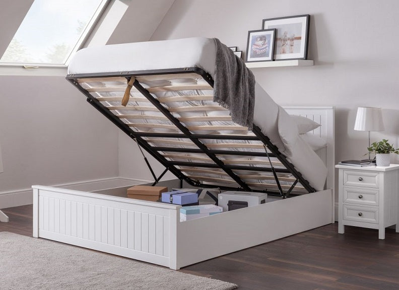 Maine Surf White Storage Bed (4ft6 is Pre-Order for Aug Delivery)
