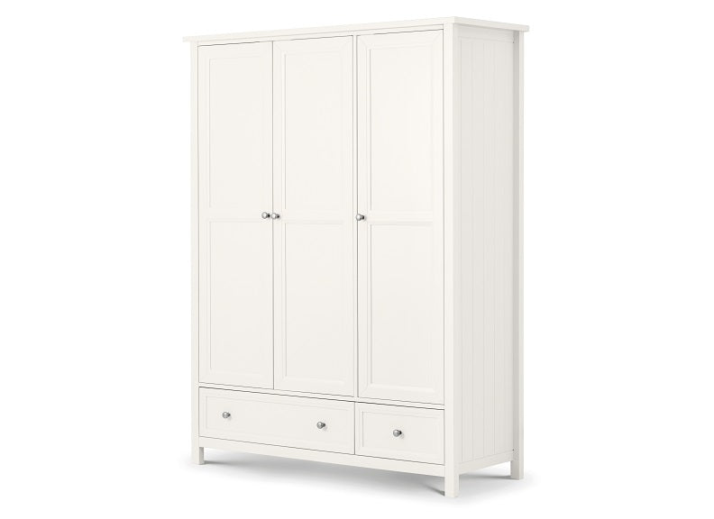 Maine White Three Door Robe