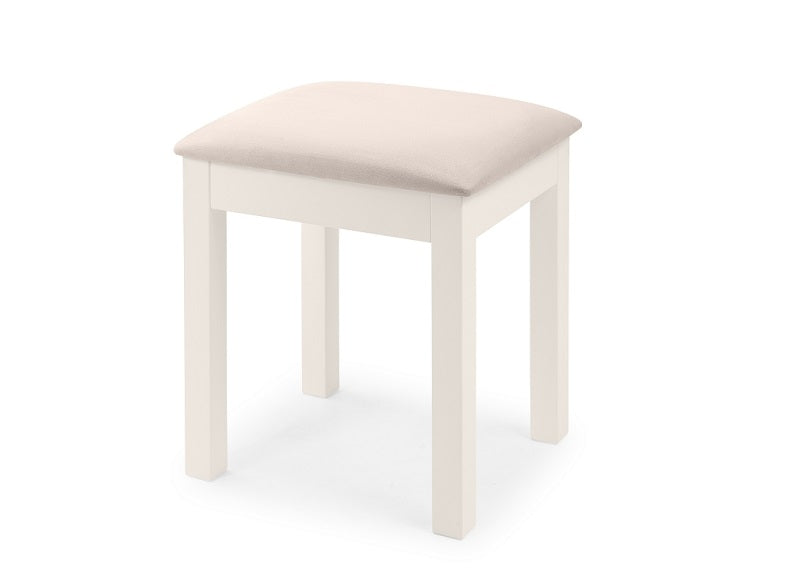 Maine Surf White Bedroom Stool