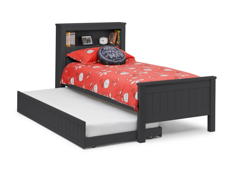 Maine Anthracite Bookcase Bed