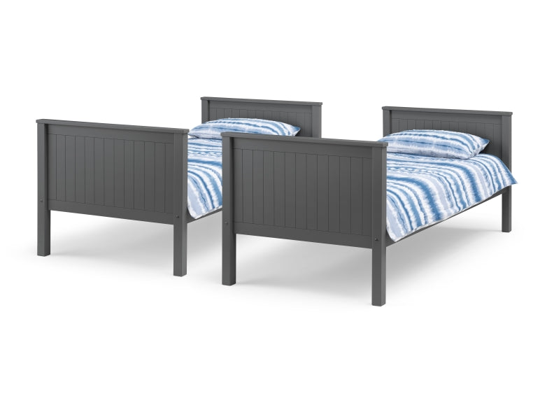 Maine Anthracite Bunk Bed W/Optional Trundle