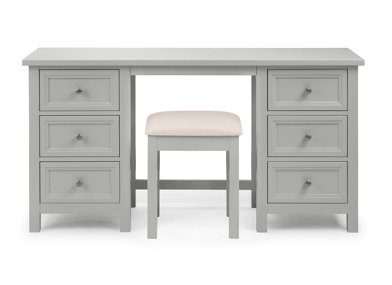 Maine Dove Grey Dressing Table W/Optional Extras