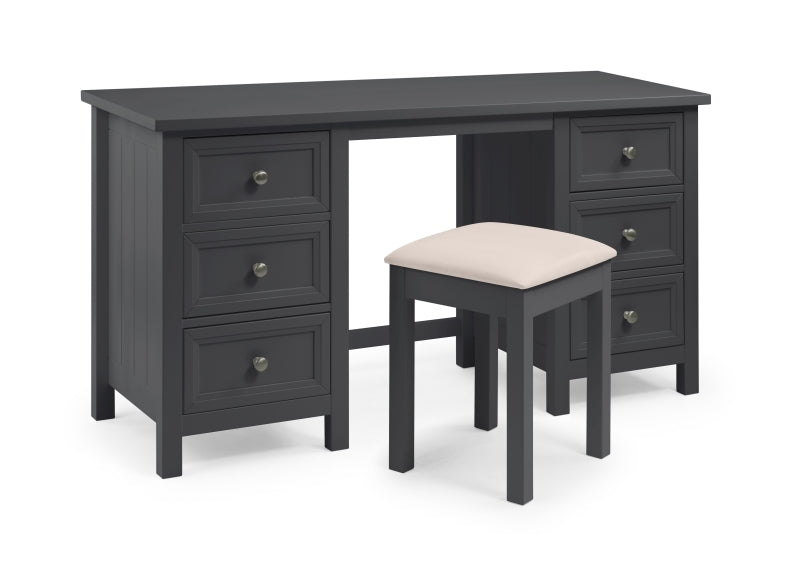 Maine Anthracite Dressing Table W/Optional Extras