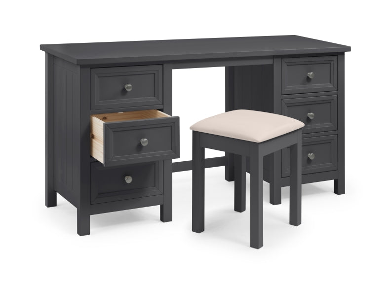 Maine Anthracite Bedroom Stool
