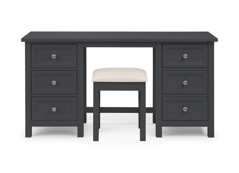 Maine Anthracite Dressing Table W/Optional Extras