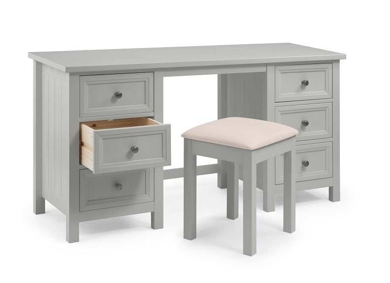 Maine Grey Dressing Table & Stool - 1