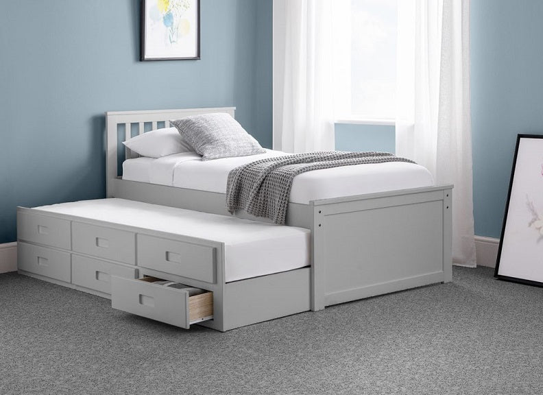 Maisie Dove Grey bed - open