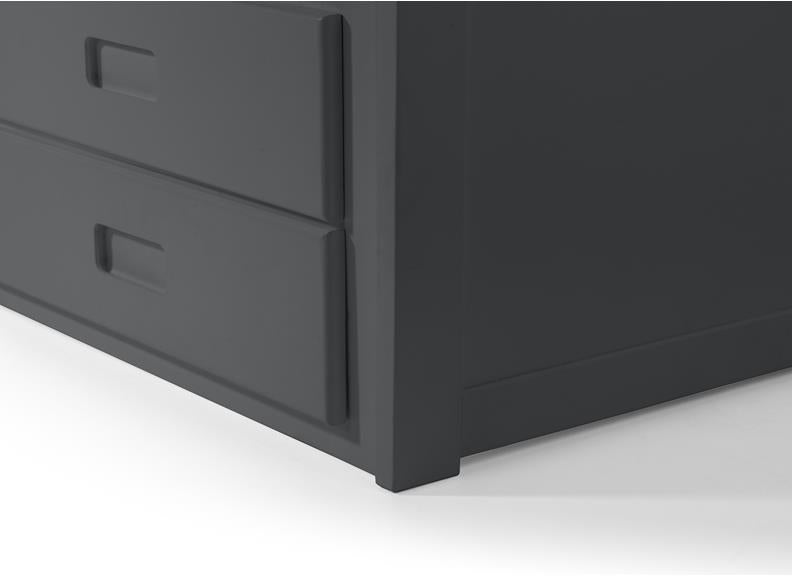 Maisie Bed With Under bed And Drawers - Anthracite Grey