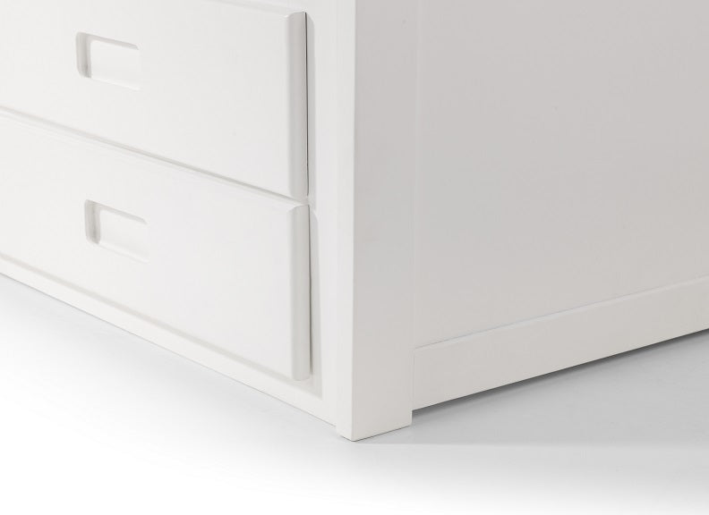 Maisie Bed With Underbed And Drawers - Surf White