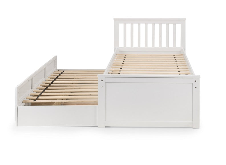 Maisie Bed With Underbed And Drawers - Surf White