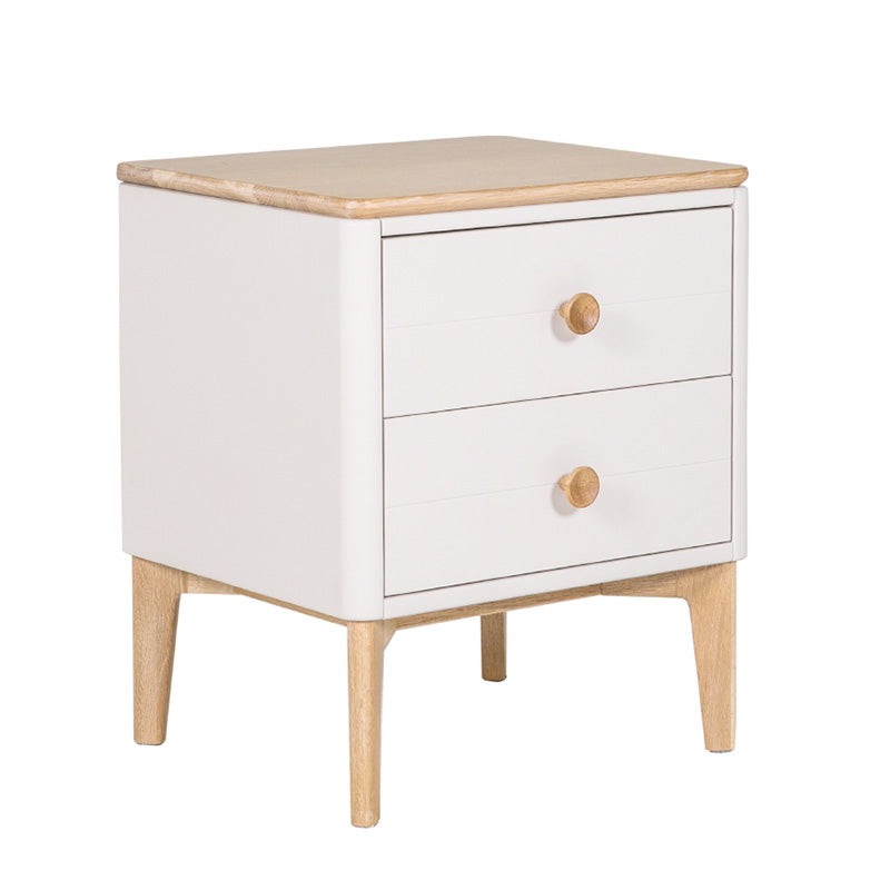 Elegant Marlow Bedside Table in Cashmere Oak Finish