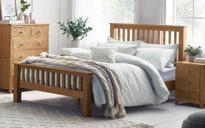 Mallory High Footend Bed 150cm - Elegance and Durability for Your Bedroom