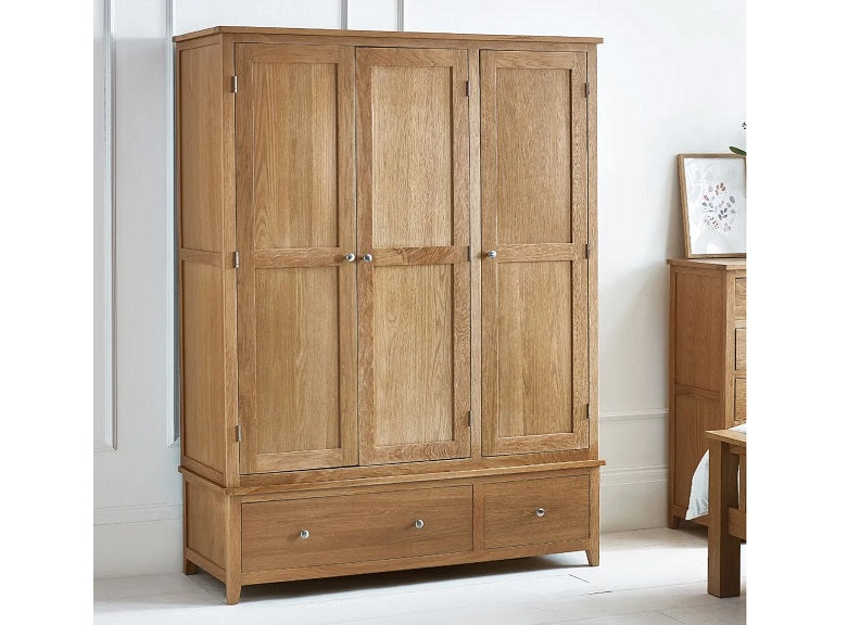 Mallory Three Door Wardrobe - room