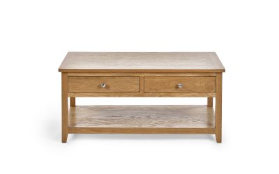 Mallory Coffee Table with 2 Drawers - Stylish Centerpiece for Your Living Room