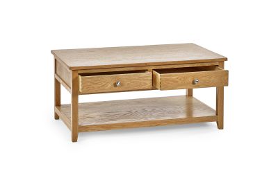 Mallory Coffee Table with 2 Drawers - Stylish Centerpiece for Your Living Room