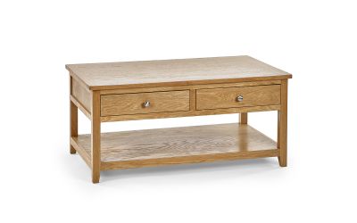 Mallory Coffee Table with 2 Drawers - Stylish Centerpiece for Your Living Room