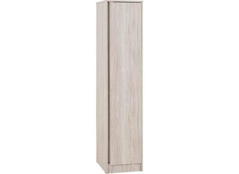 Malvern 1 Door Wardrobe - Urban Snow
