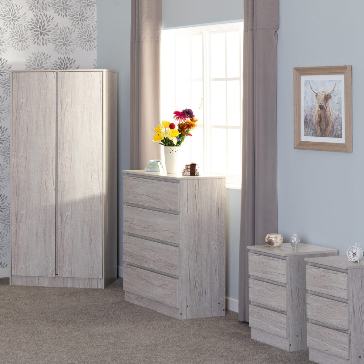 Malvern 2 Door Wardrobe Bedroom Sets