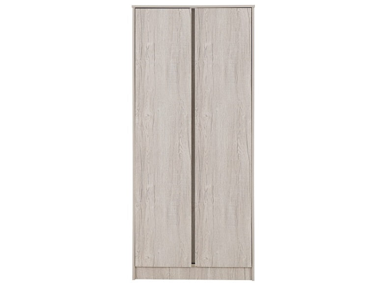 Malvern 2 Door Wardrobe in White, Sonoma Oak & Urban Snow