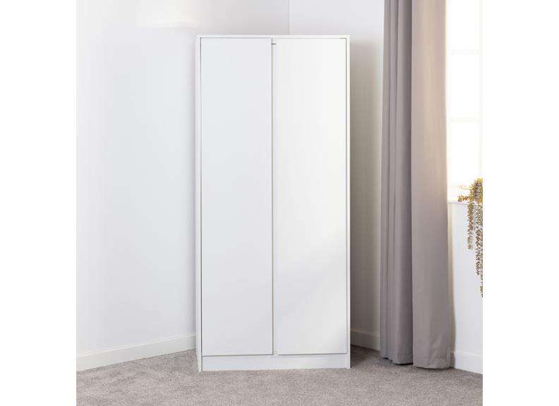 Malvern White Two Door Wardrobe