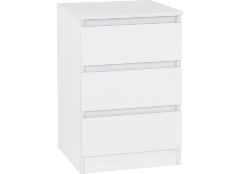 Malvern 3 Door Wardrobe Set White
