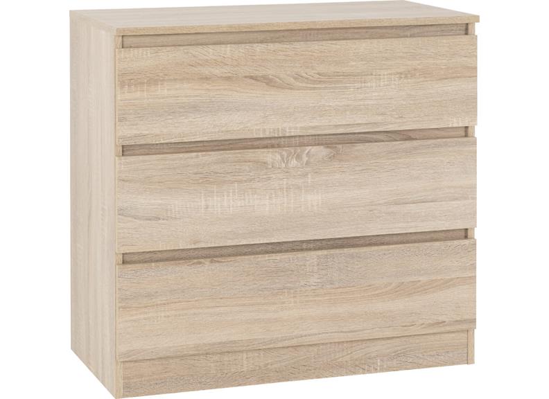Malvern 3 Drawer Chest Sonoma Oak