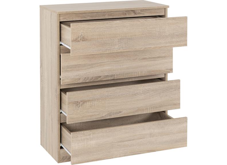 Malvern Sonoma Oak 4 Drawer Chest