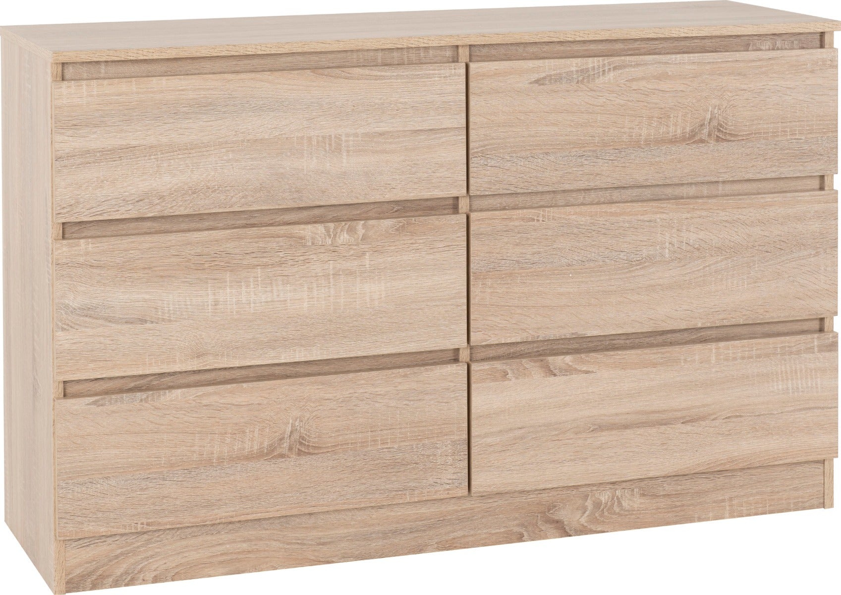 Malvern 6 Drawer Chest Sonoma Oak
