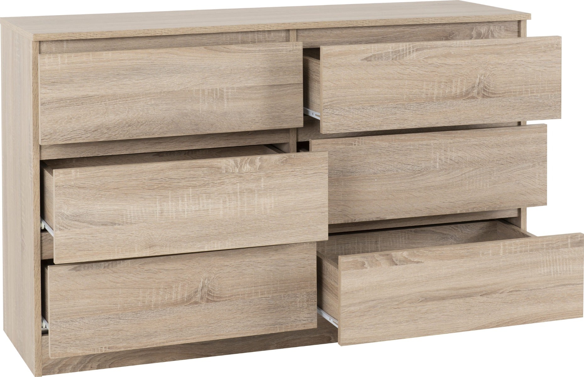 Malvern 6 Drawer Chest Sonoma Oak