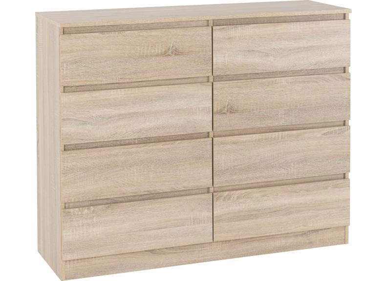 Malvern 8 Drawer Chest Sonoma Oak