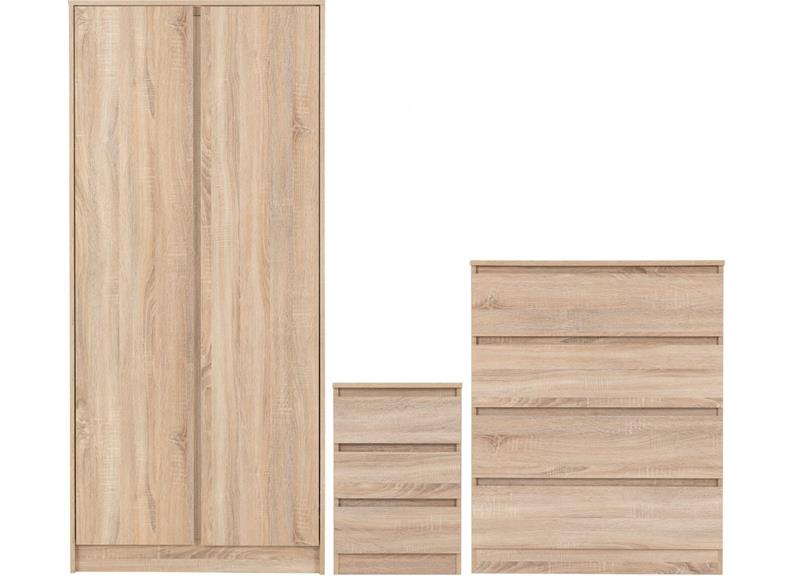 Malvern Trio Sonoma Oak
