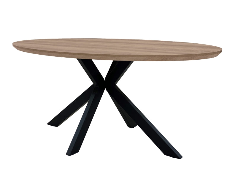 Manhattan Oval 1.8 m Dining Table W/Four Nobo Dining Chairs