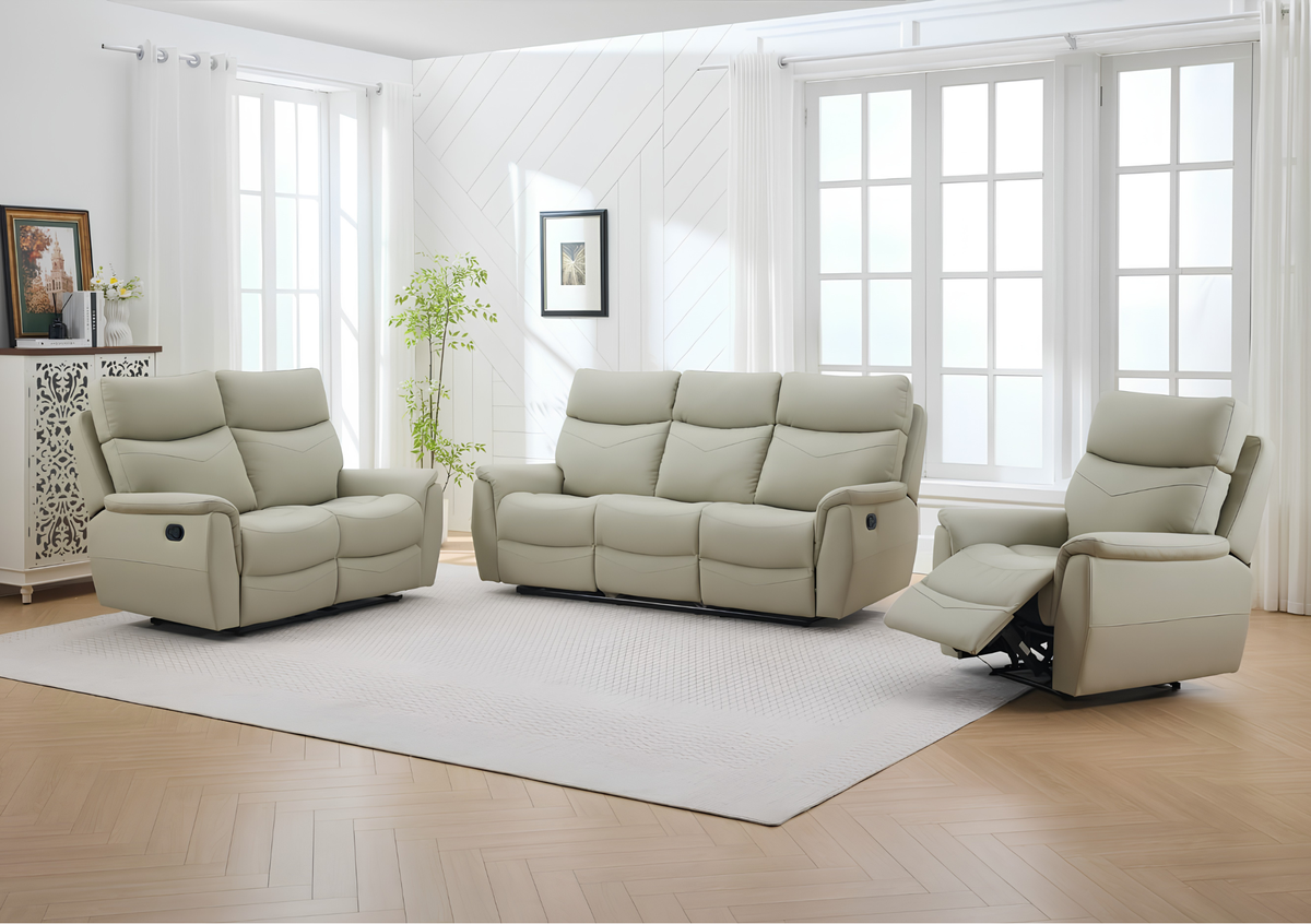 Darcy Manual Recliner Suite – supplier image 1