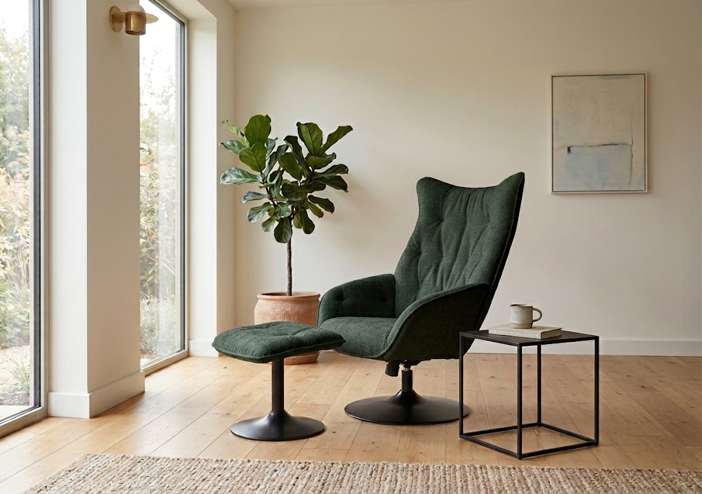 Osbourne Swivel Reclining Chair with Footstool – supplier image 5