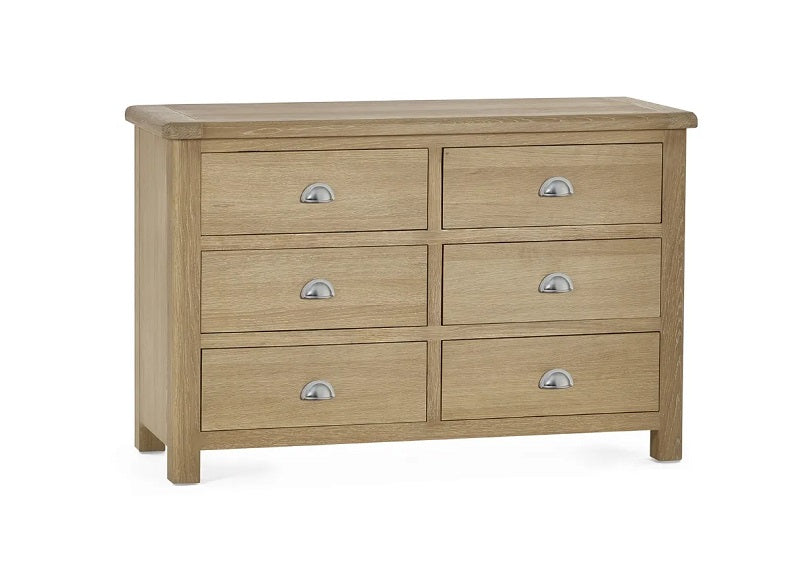 Memphis Six Drawer Wide Chest